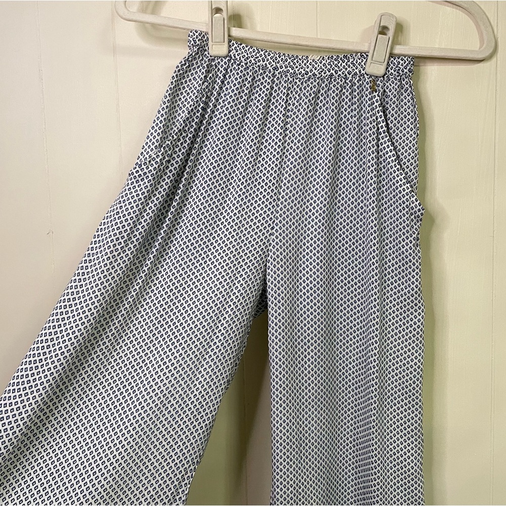 Flowy Beach Pants - indigo black & white - handmade in Bali